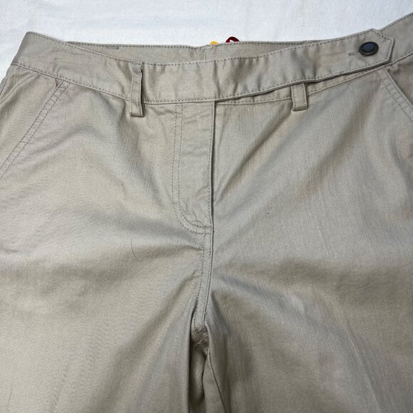 Ruby Rd Wide Leg Denim Chino Sand Beige Pants 8 (33x31) NWT - Picture 7 of 16